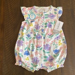 NWT Carters Baby Girl Bubble Onesie